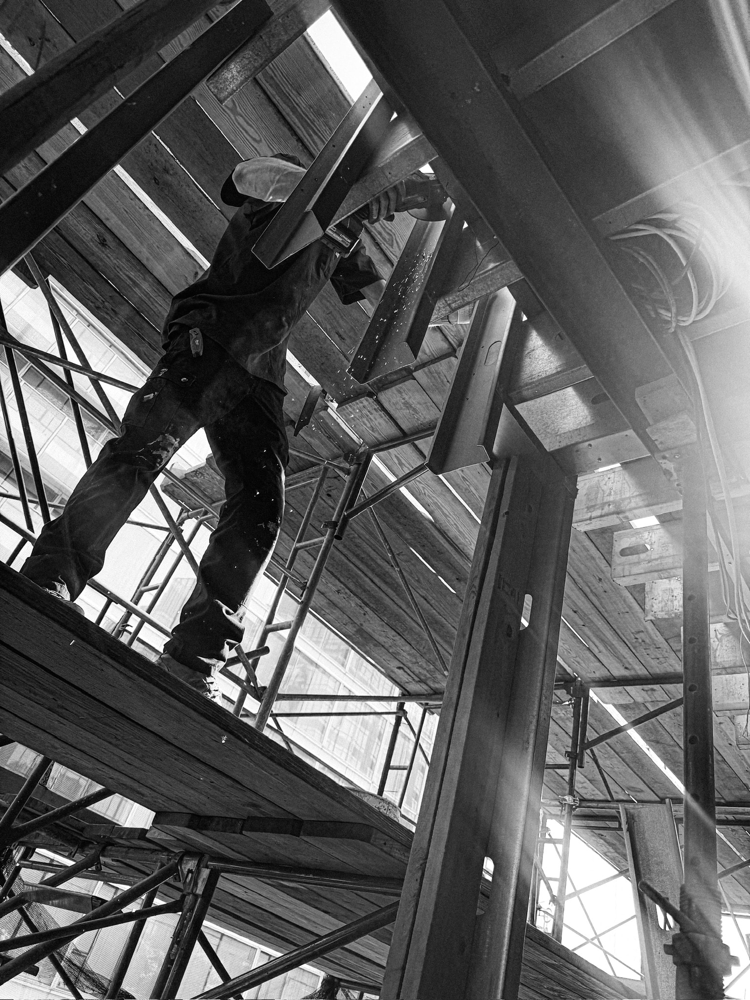 Milano Construction Group craftsman at work